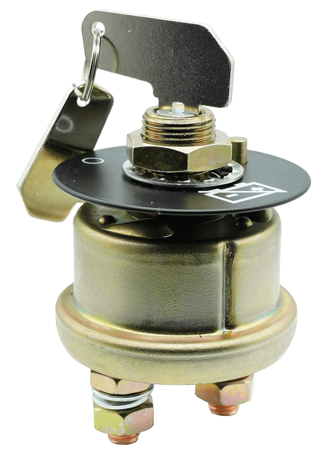 EL-116 New Battery Disconnect Master Power Starter Switch with 2 Position 2 Stud 2 Keys for Caterpillar Excavators Dump Trucks